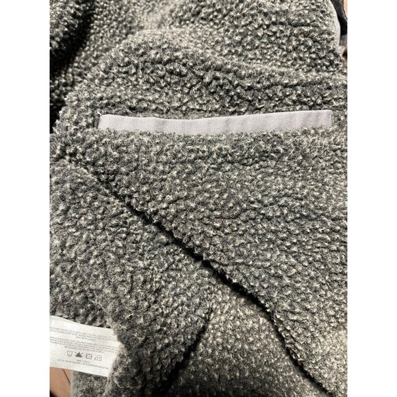 Woolrich Drifter Chore Jacket Gray Sherpa Lined Cotton Shell Men XXL Vintage 90s - Picture 10 of 11